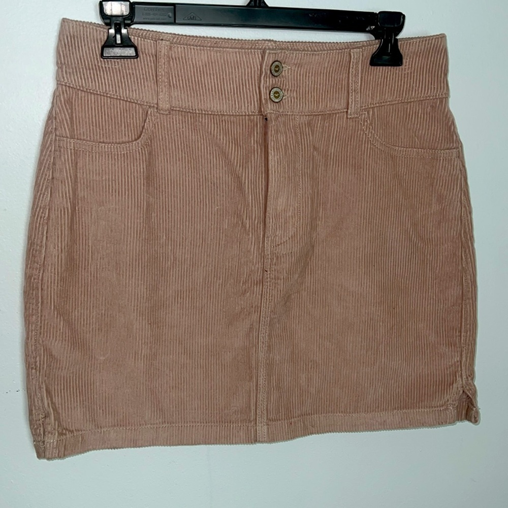 Corduroy Tan Skirt hollister